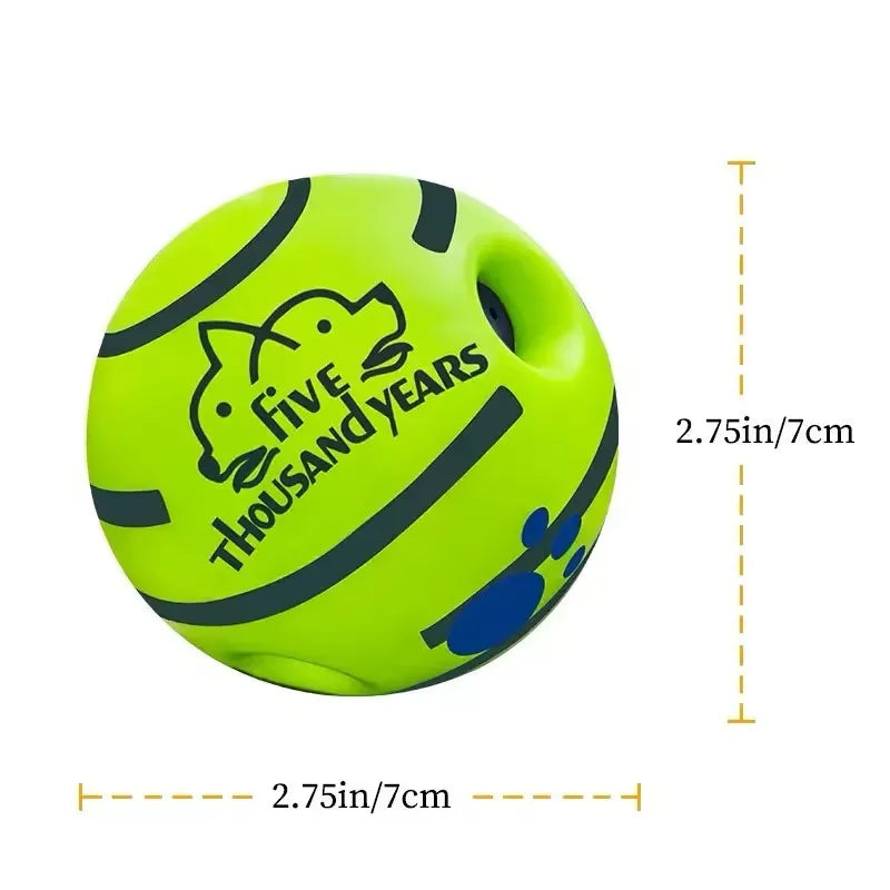 Squeaky Wobble Dog Ball – Interactive Puzzle Toy