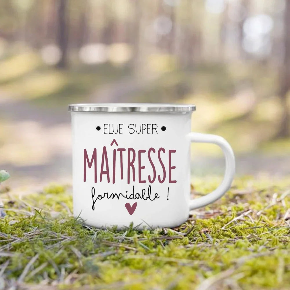Thank You Teacher Enamel Mug | Thoughtful Teacher Gift