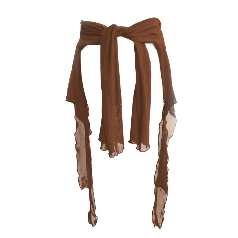 Lace Mesh Hip Scarf – Jazz Dance Waistband & Streetwear