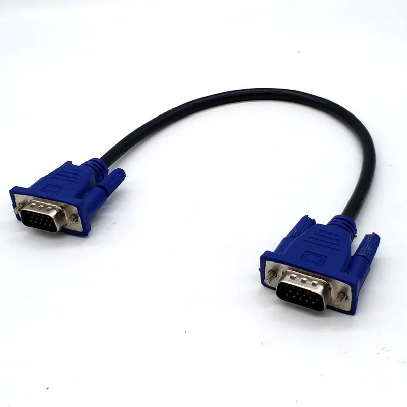 VGA Male to Male Cable 0.3m 0.5m 1.5m | 15-Pin Copper Wire