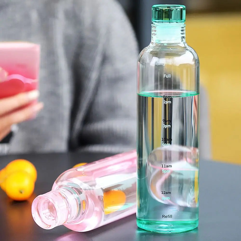 Leakproof Transparent Water Bottle 500ml/750ml | Timescale