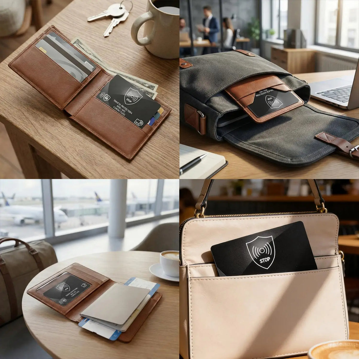 Ultra Thin RFID & NFC Blocking Card – Wallet Protector