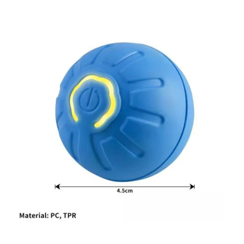 USB Rechargeable Interactive Pet Toy Ball – RGB LED for Dogs & Cats