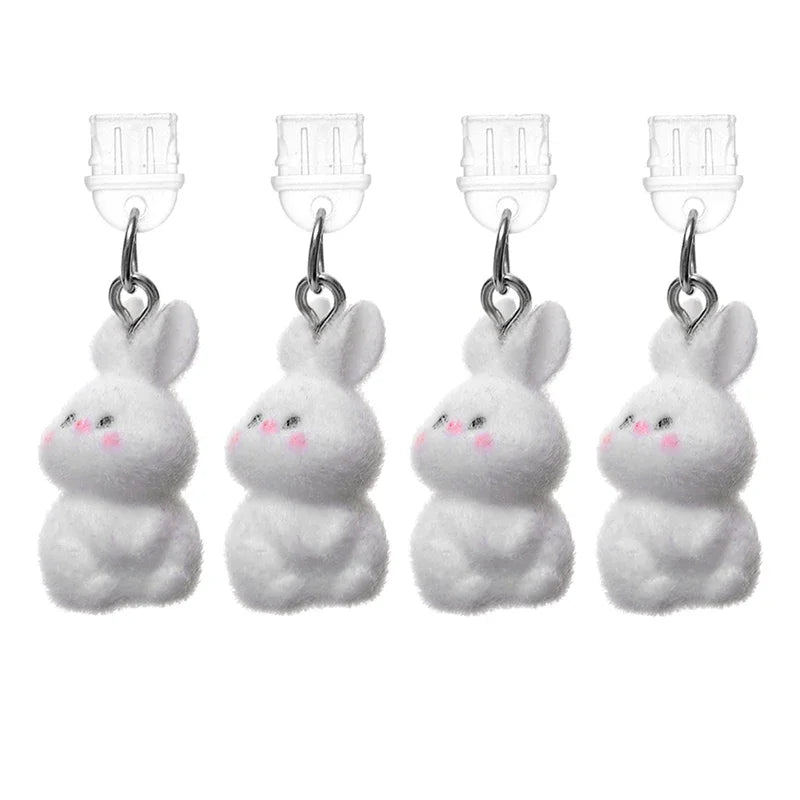 USB-C Dust Plug Bunny Pendant – Phone Port Cover Charm