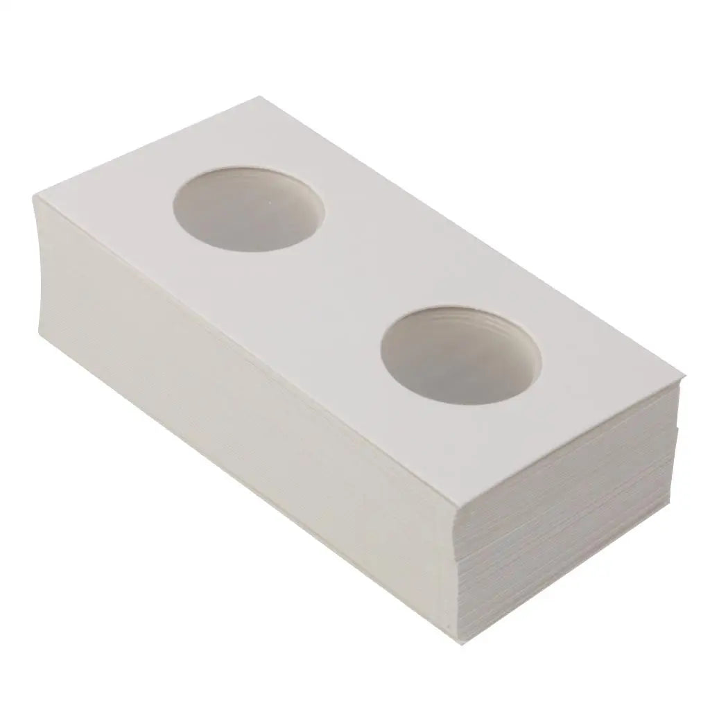 50-Pack Cardboard Coin Holders – Flip Sleeves for Collectors