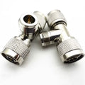N Female to Dual N Male T-Type Splitter Adapter Connector