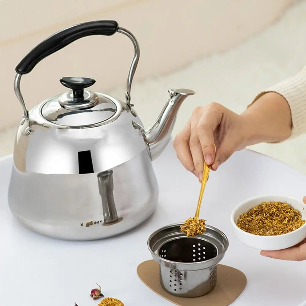 Stainless Steel Whistling Tea Kettle – Large Capacity