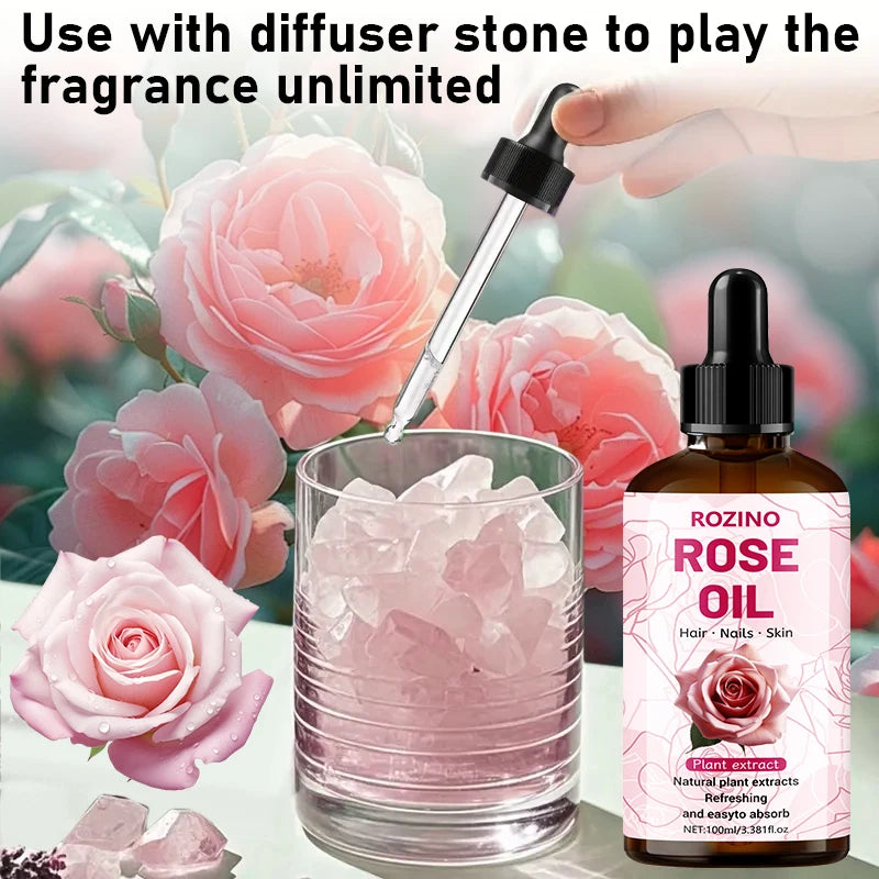 ROZINO Rose Carrier Oil 3.38 oz – Skin, Hair, Nail & Body Care