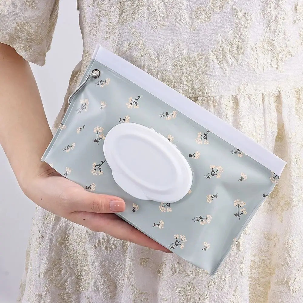 EVA Wet Wipes Bag with Flip Cover & Buckle | Reusable Pouch