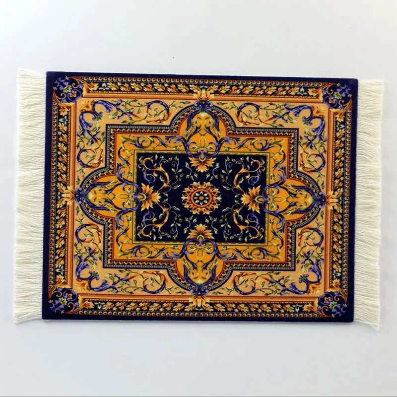Persian Carpet Mouse Pad – Anti-Slip Rubber Gaming Mat 18×26cm