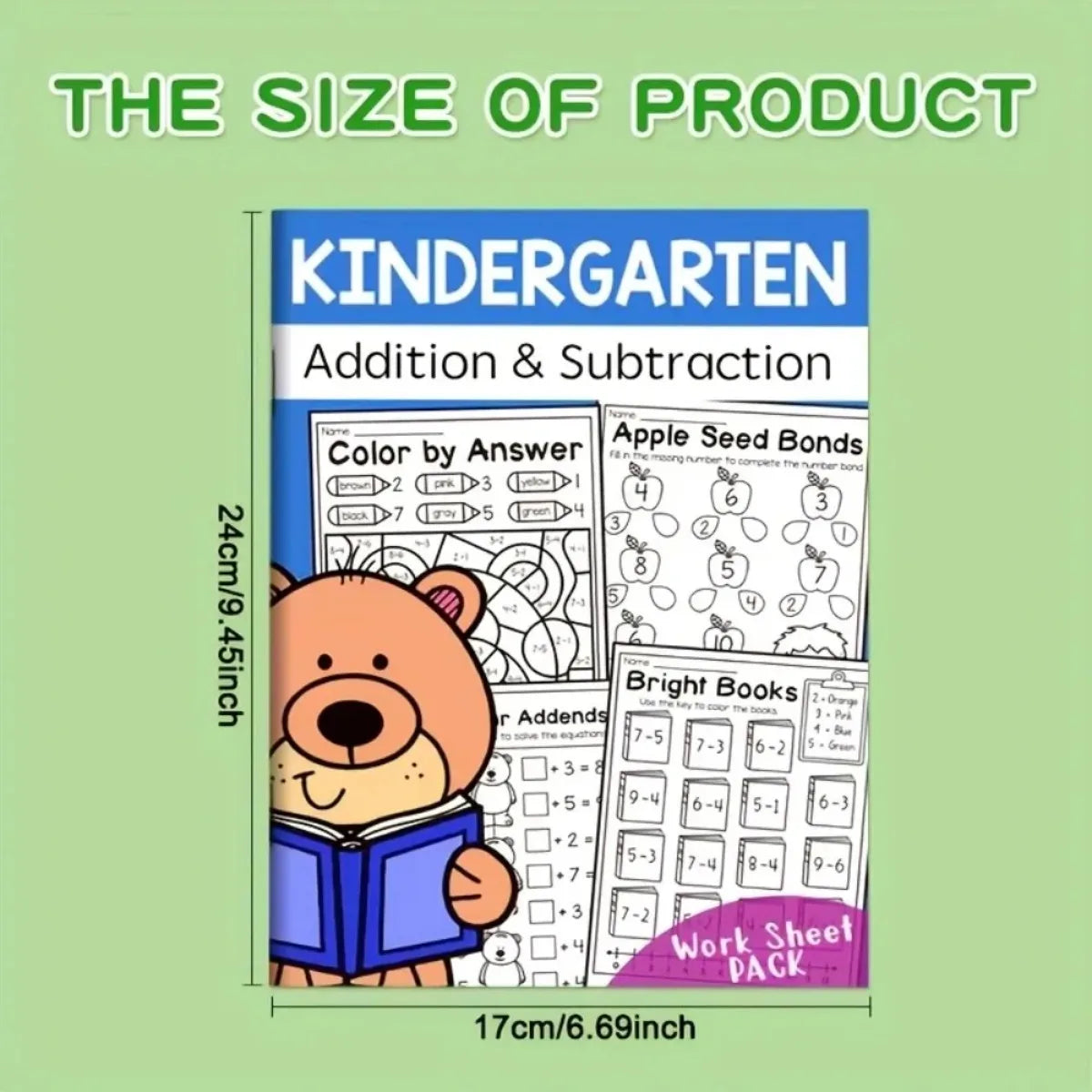 Kids Math Practice Book – Addition & Subtraction Worksheets