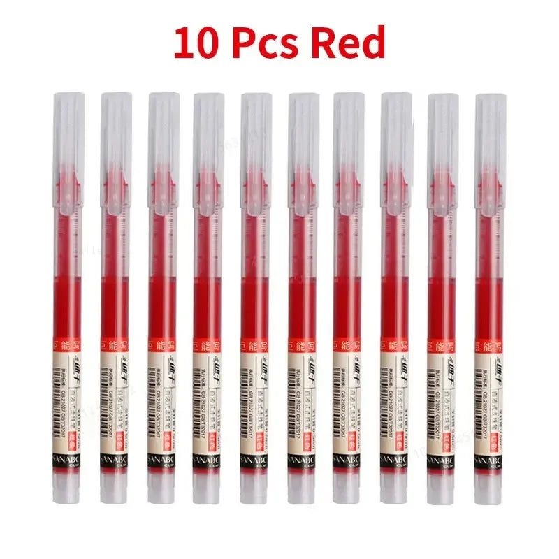 Quick-Dry Assorted Color Gel Pens – 0.5mm Comfortable Grip