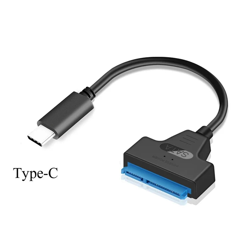 USB 3.0 to SATA III Cable 22-Pin Adapter for 2.5" SSD HDD
