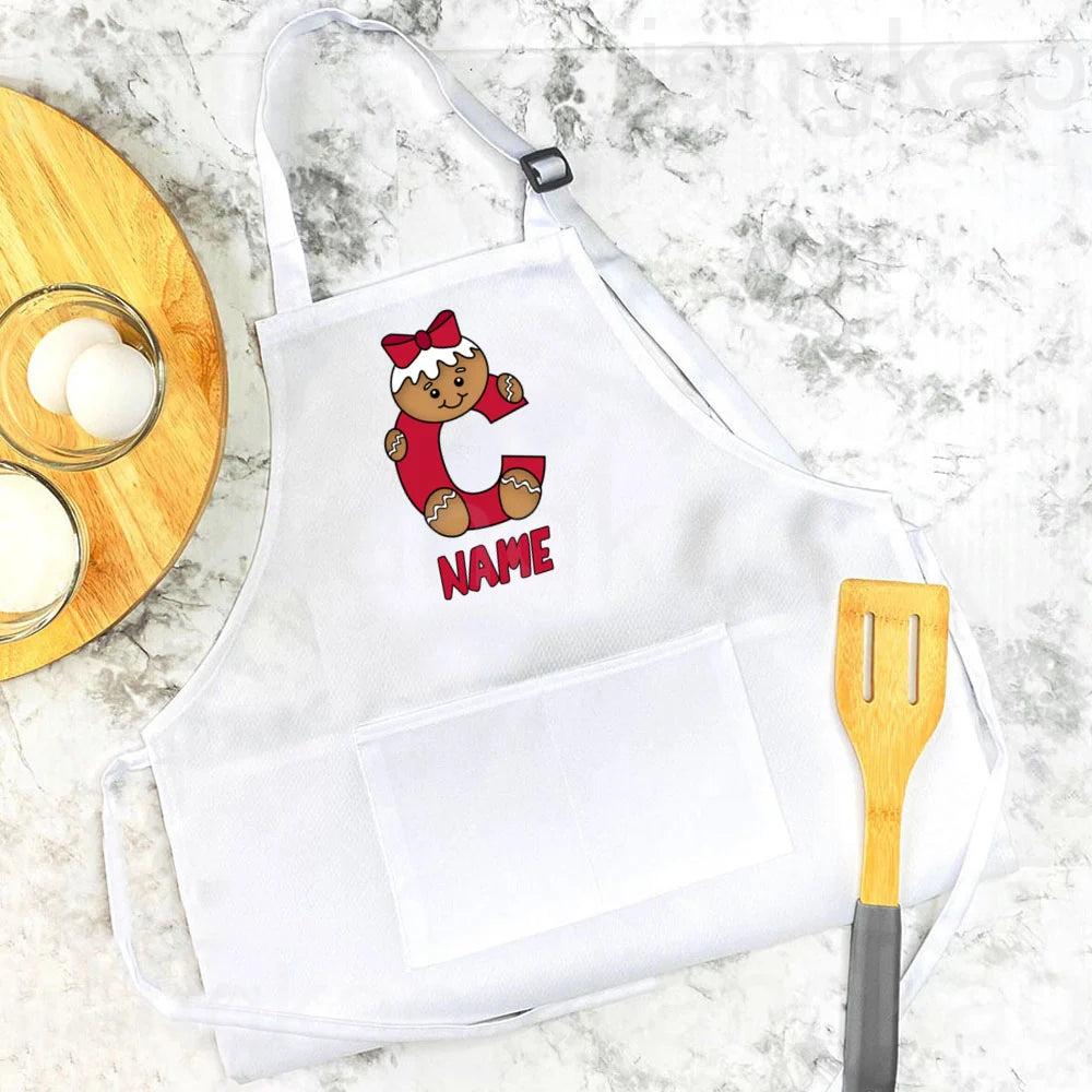 Personalized Kids Baking Apron – Custom Name Christmas Gift