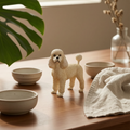 Resin Poodle Figurine – Whimsical Tabletop Dog Statue
