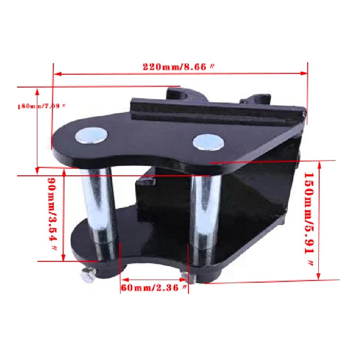 Excavator Quick Coupler Mechanical Hitch for Small Diggers