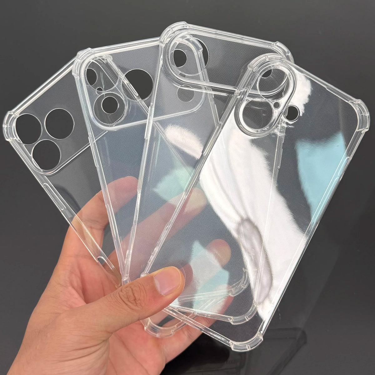 Transparent Shockproof TPU Case for iPhone 17 / Pro Max / Air