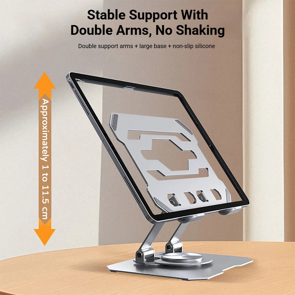 360° Rotating Tablet Stand – Adjustable Desk Holder for iPad & Phone