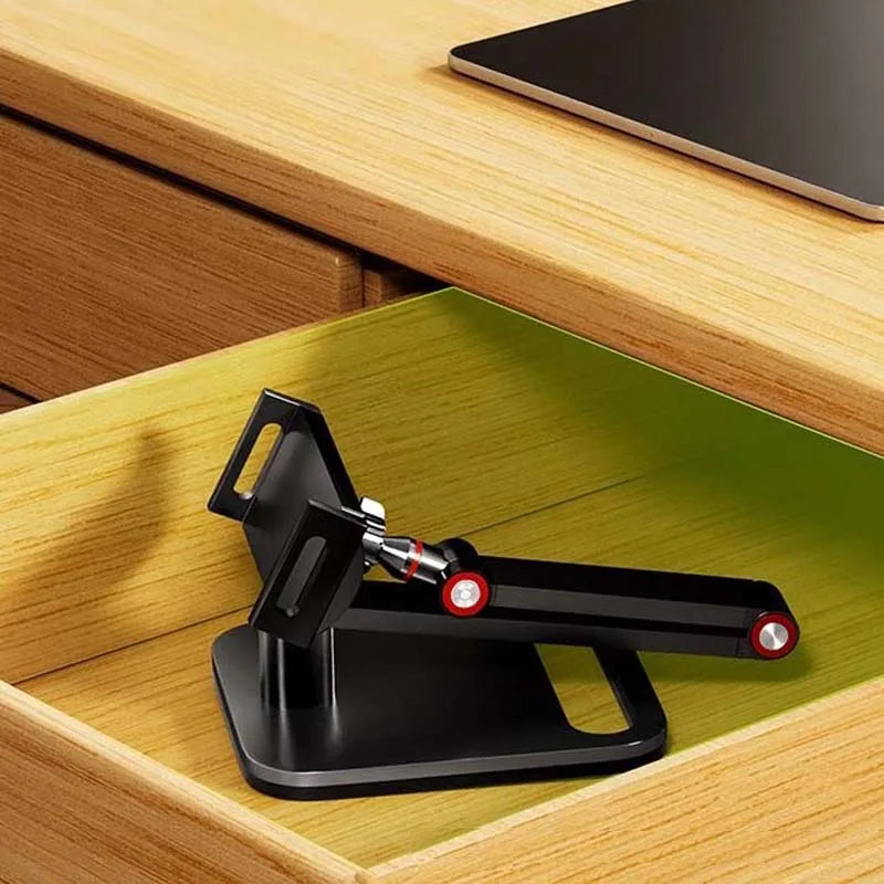 OULLX Foldable Adjustable Desk Stand for Phone & Tablet 17.3"