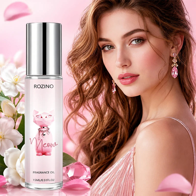 ROZINO Jasmine Gardenia Roll-On Perfume Oil | Alcohol-Free 15ml