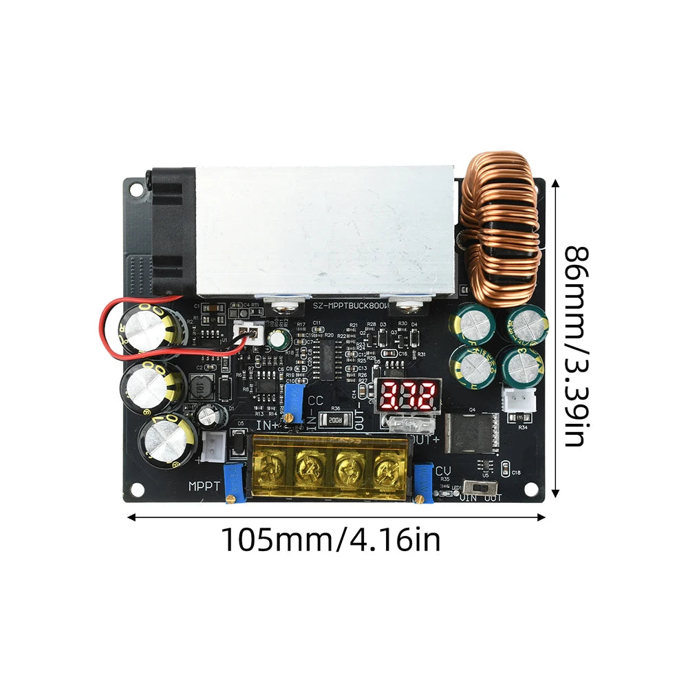 800W 25A MPPT Solar Charging Module – DC 18–90V Step-Down