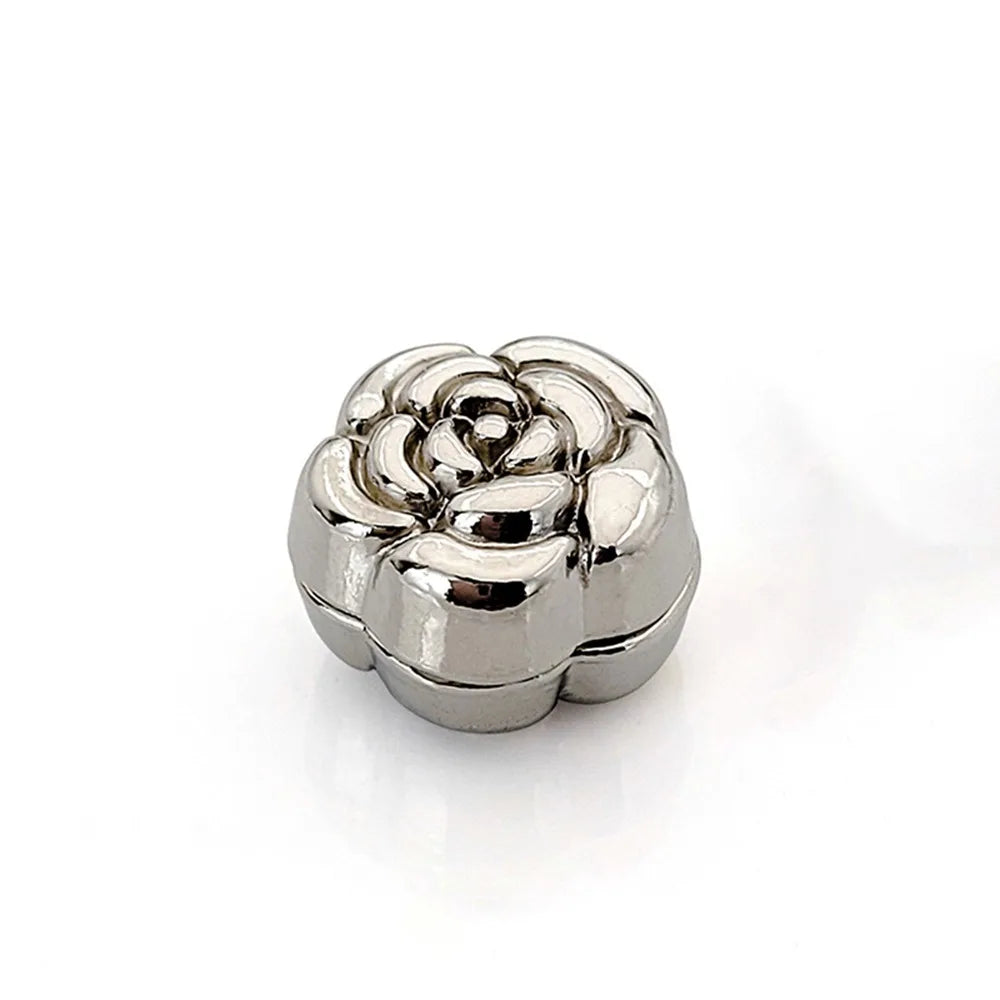 Magnetic Scarf Pins | Round Flatback Button Clasps 1 Pair