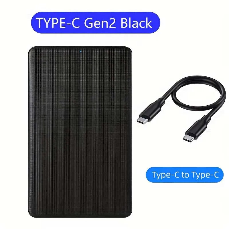 USB-C 2.5" SATA Hard Drive Enclosure | USB 3.0/3.1 HDD SSD Case