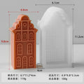 3D Villa House Silicone Mold – DIY Candle Soap Resin Craft