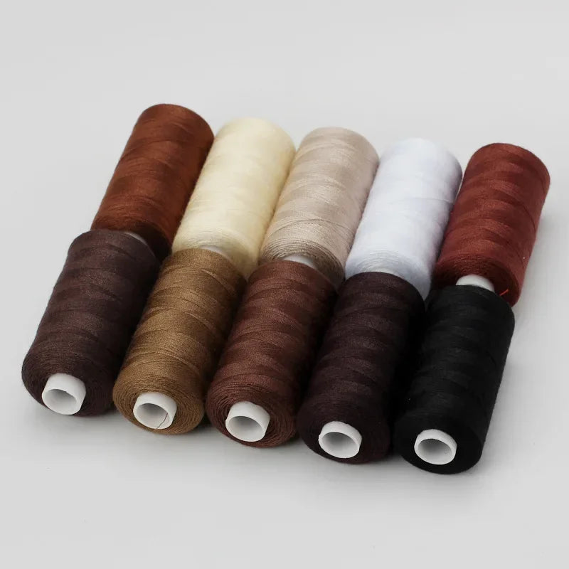 10-Roll Polyester 402 Sewing Thread Set – 400 Yards, DIY