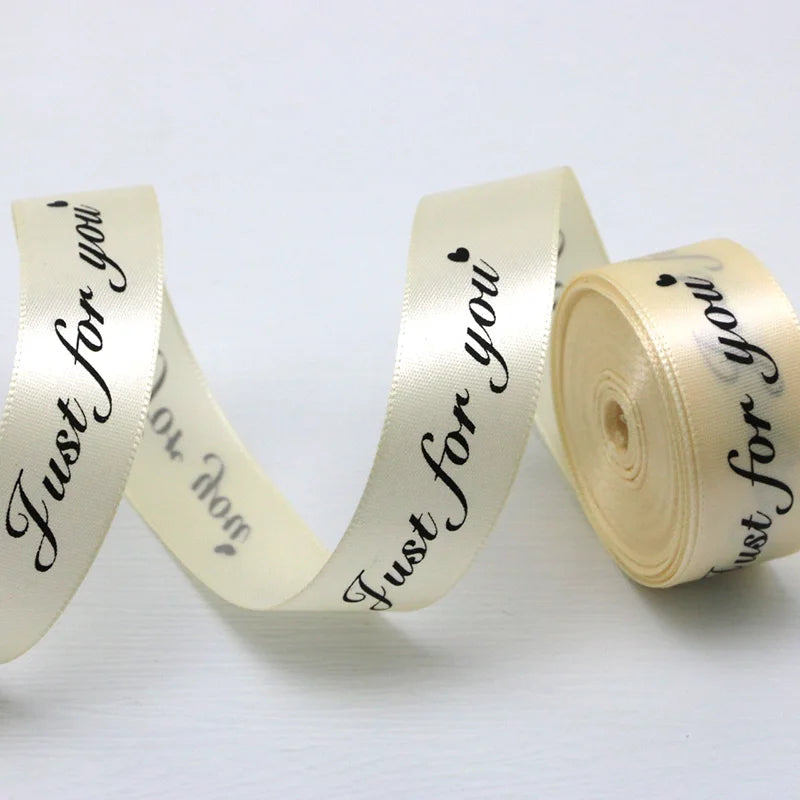"Just For You" Satin Ribbon 25mm x 10M – Gift & Craft