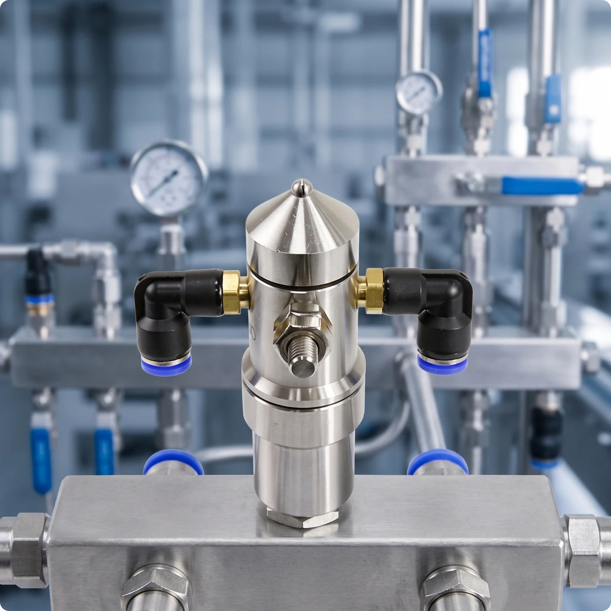 Industrial Side Inlet Misting Nozzle – Factory Humidifier