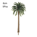 5-Piece Miniature Coconut Palm Tree Set | DIY Micro Landscape