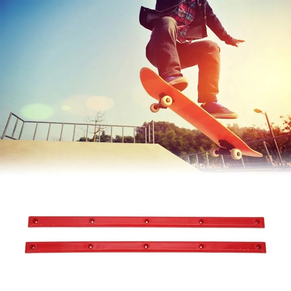 2-Pack ABS Skateboard Rib Rail Guards – 6 Colors, 36.5cm