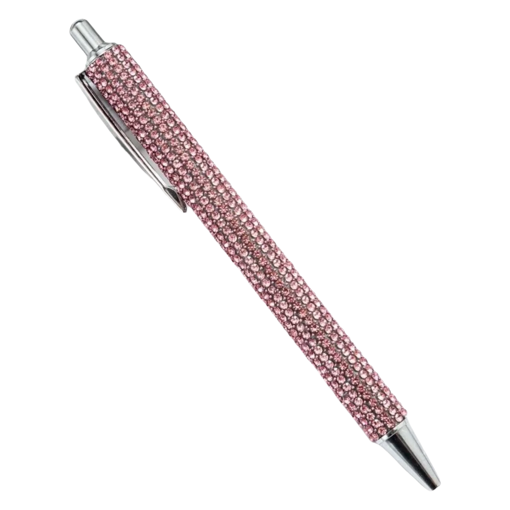 Rhinestone Crystal Ballpoint Pen – Sparkly Retractable Gift Pen