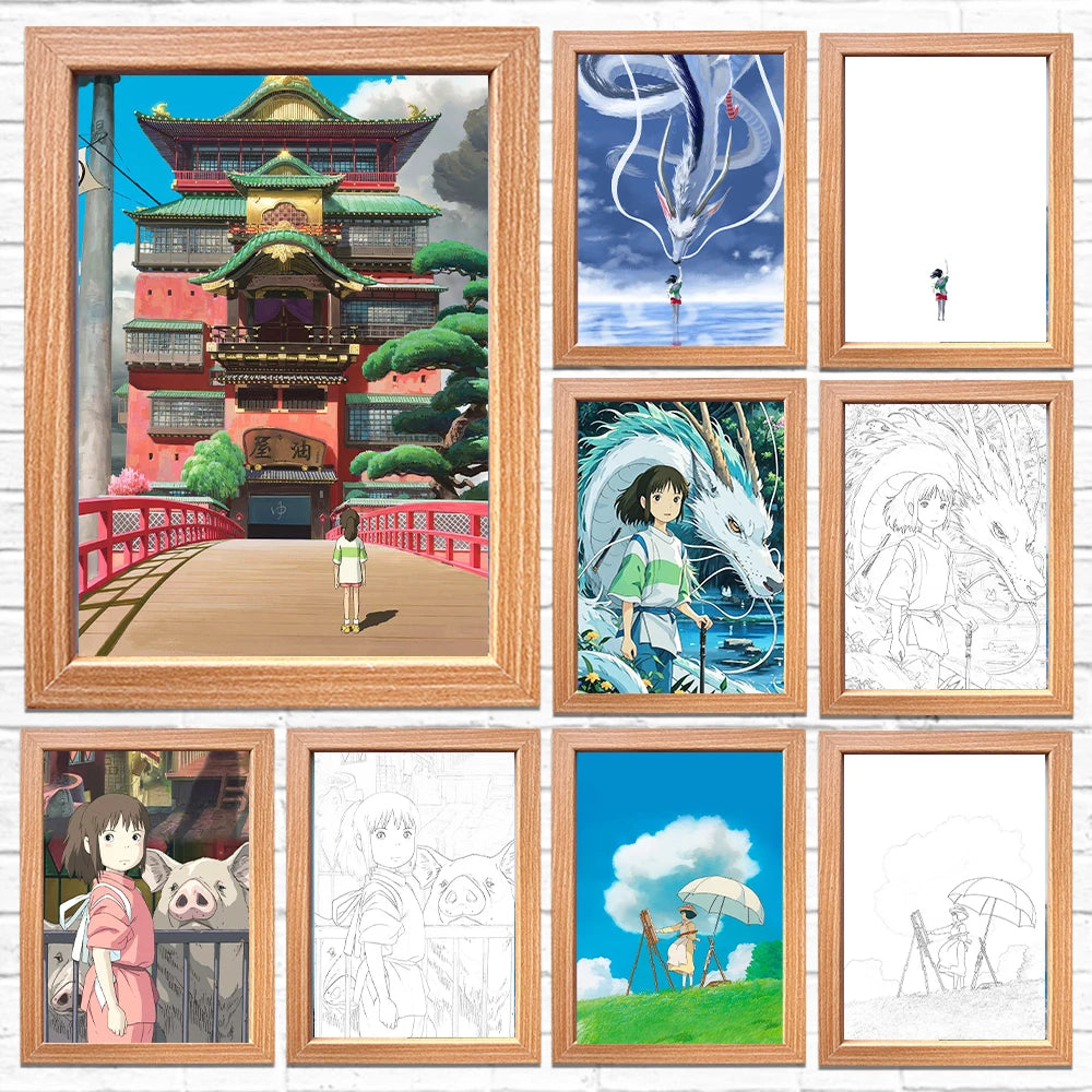 Spirited Away LED Acrylic Night Light | Anime Bedroom Decor