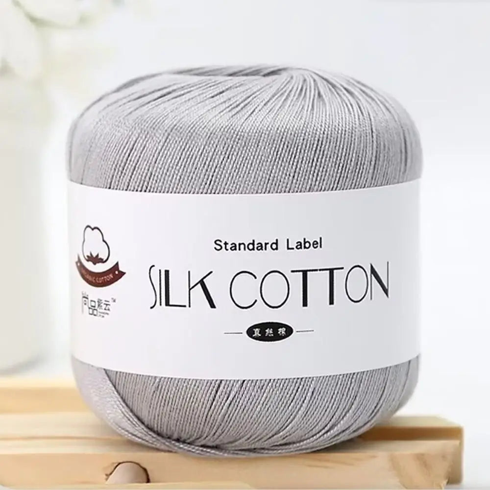 Milk Silk Cotton Soft Crochet Knitting Yarn – 50g Skein