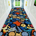 2D Floral Runner Rug – Anti-Slip Hallway & Corridor Carpet