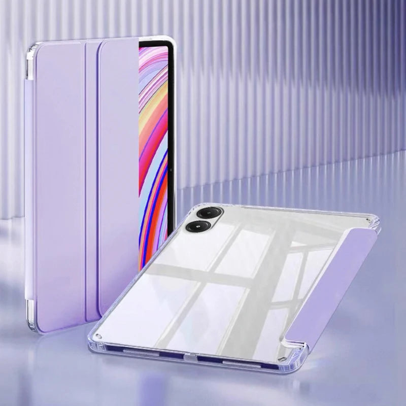 Redmi Pad Pro & Poco Pad Case 12.1" | Acrylic Back + Pen Holder