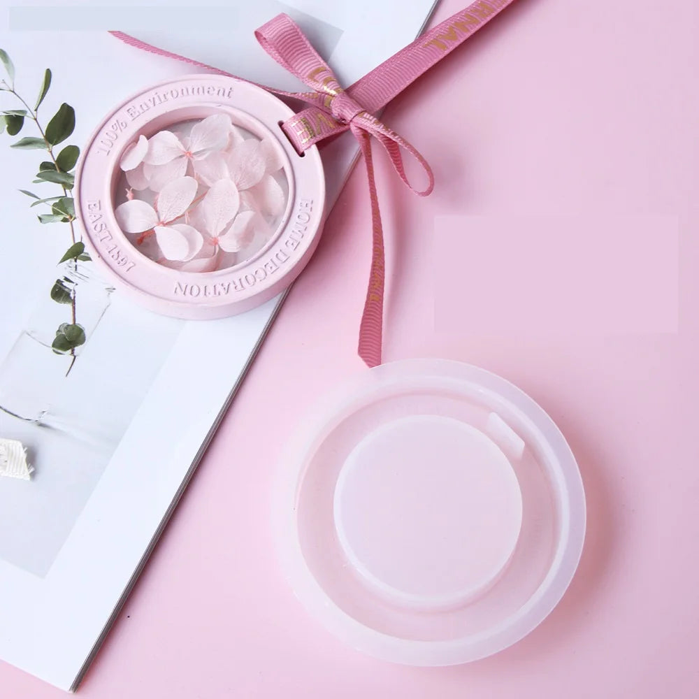 Silicone Pendant Mold – Round & Oval DIY Hanging Craft Molds