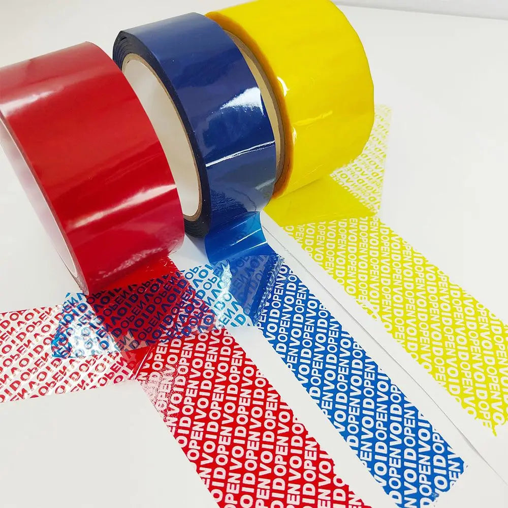 Tamper-Proof Void Security Sealing Tape Red – 50m Roll