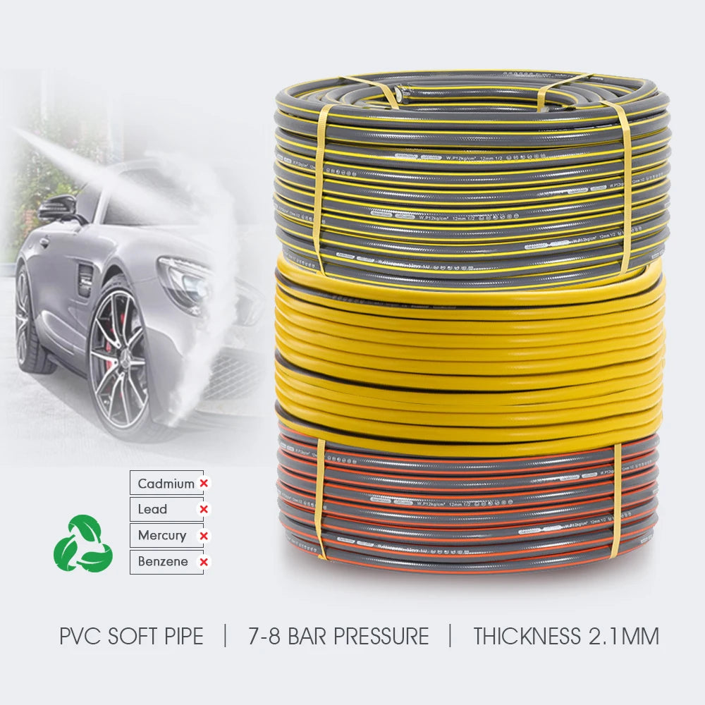 LANRIYUZ 1/2" PVC Garden Hose – Flexible & Heat Resistant