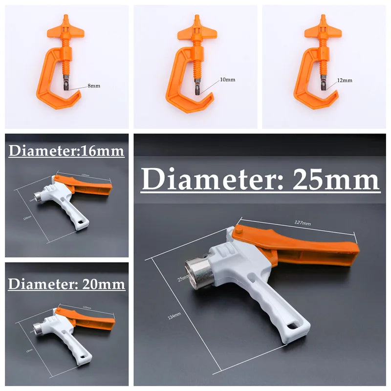PE Pipe Hole Puncher 8–25mm | Drip Irrigation Tool