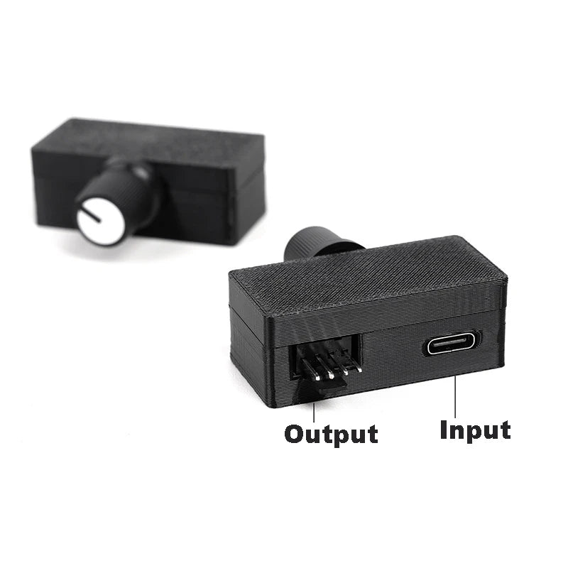 PWM 4-Pin Fan Speed Controller USB to 12V Type-C Adapter