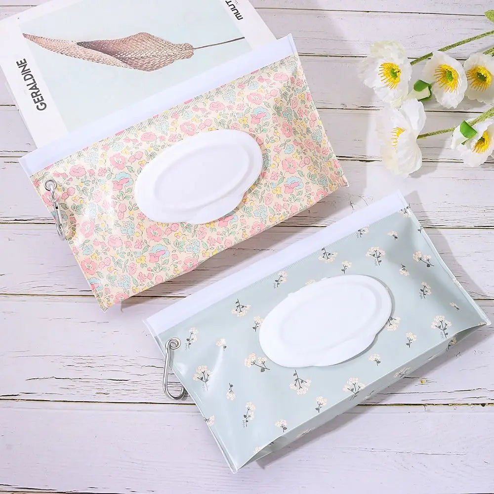 EVA Wet Wipes Bag with Flip Cover & Buckle | Reusable Pouch
