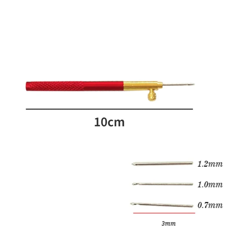 French Punch Needle Set – Wooden Handle & 3 Needle Sizes
