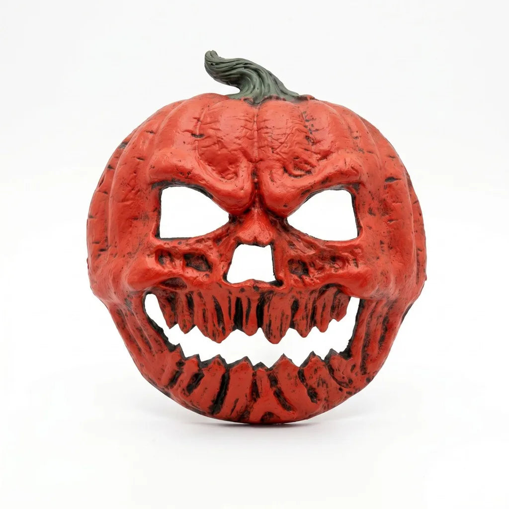 Realistic Pumpkin Face Mask – Halloween Costume Accessory