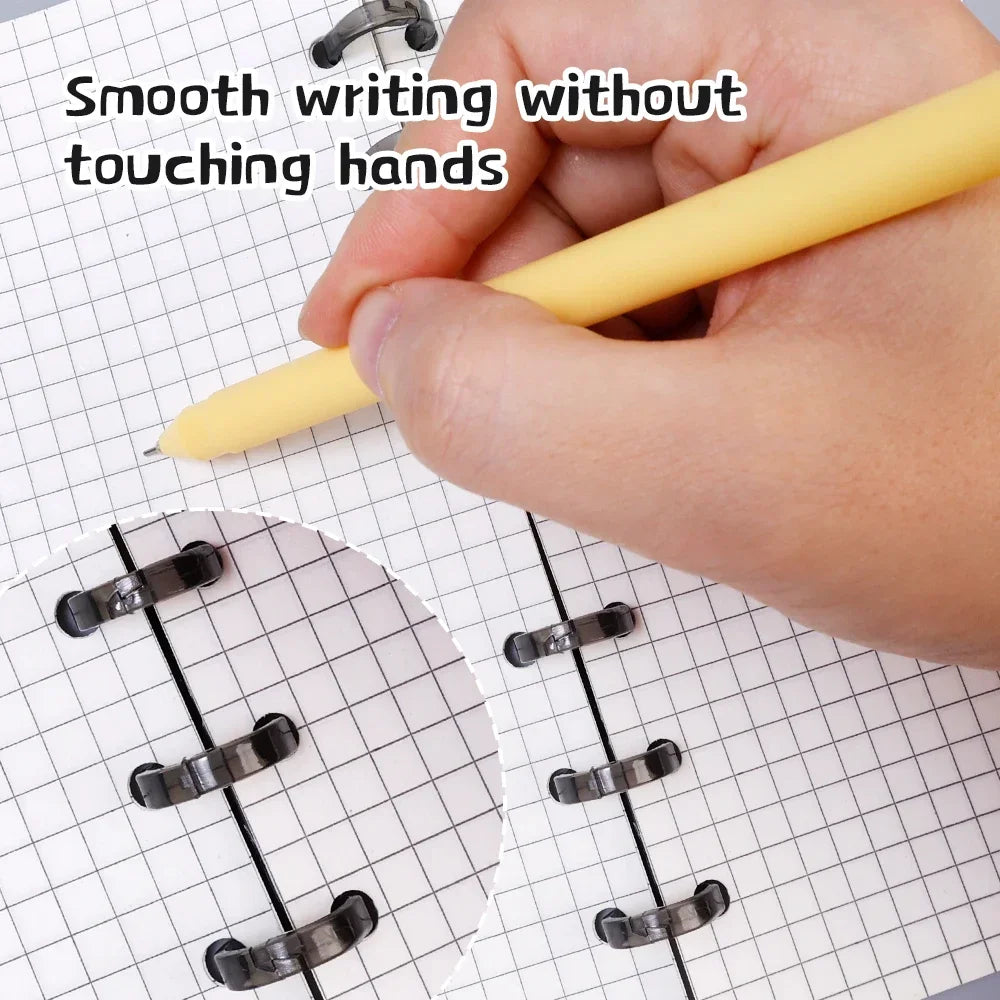 Removable Loose-Leaf Binder Rings – 3-Hole Spring Clip Rings