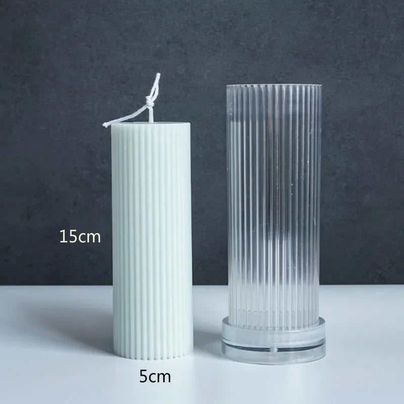 DIY Plastic Candle Molds – Cylinder, Round & Irregular Shapes