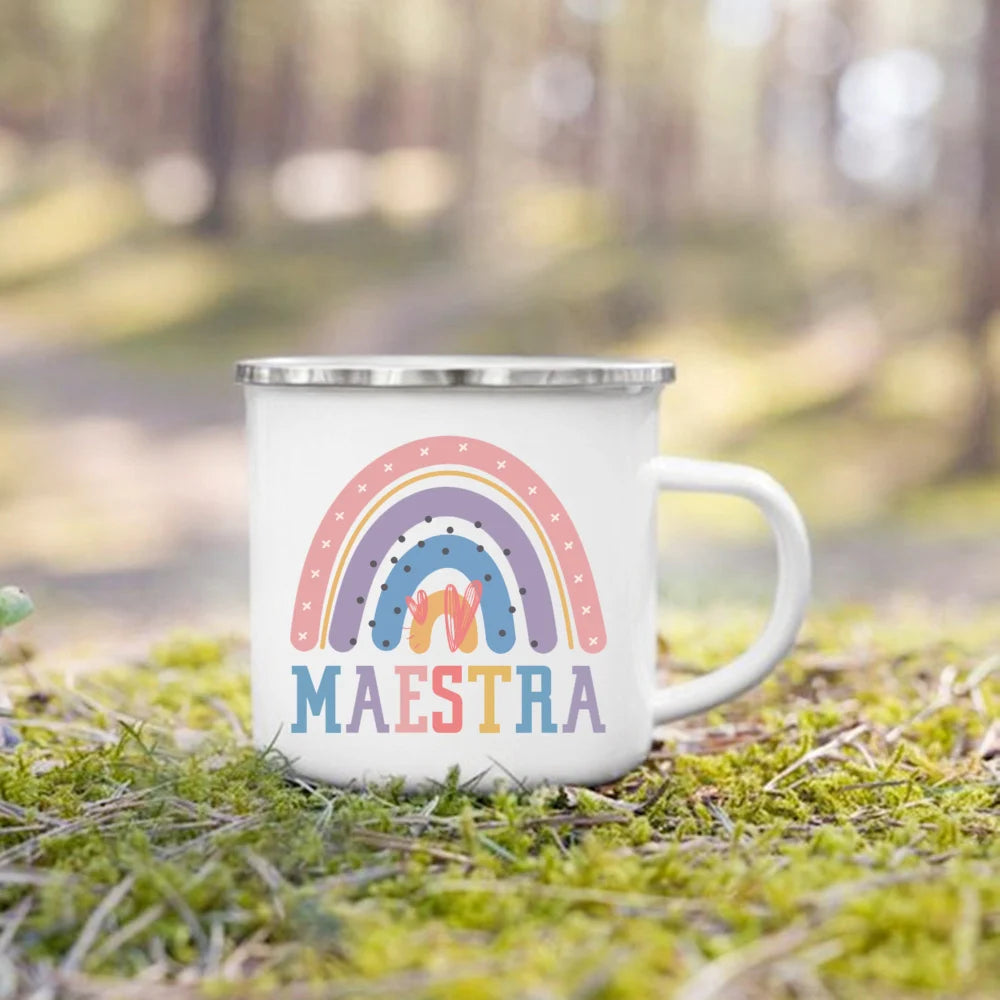 Teacher Appreciation Enamel Mug | Thank You Teacher Gift