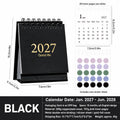 Mini Desktop Calendar 2027–2028 | Foil Stamped Morandi Planner